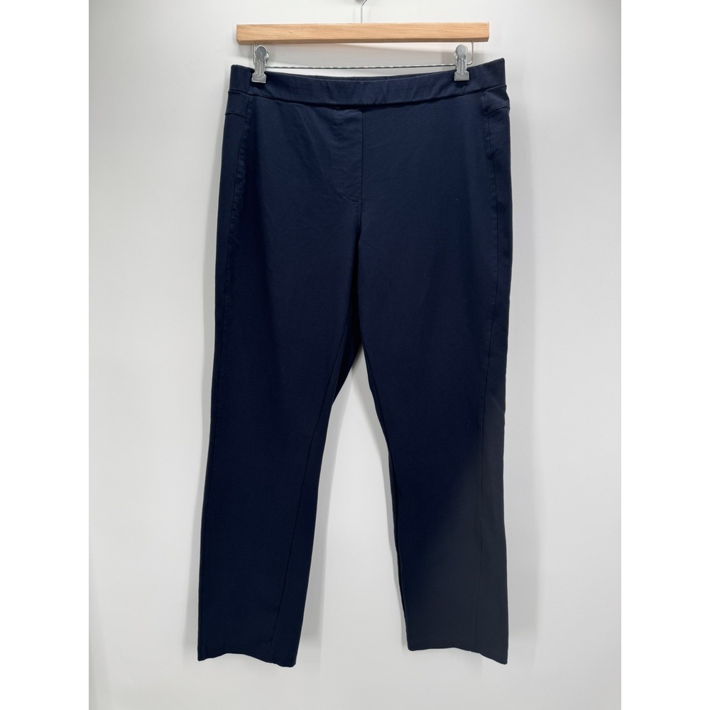 Susan Graver Weekend Ponte Straight Leg Pant Navy